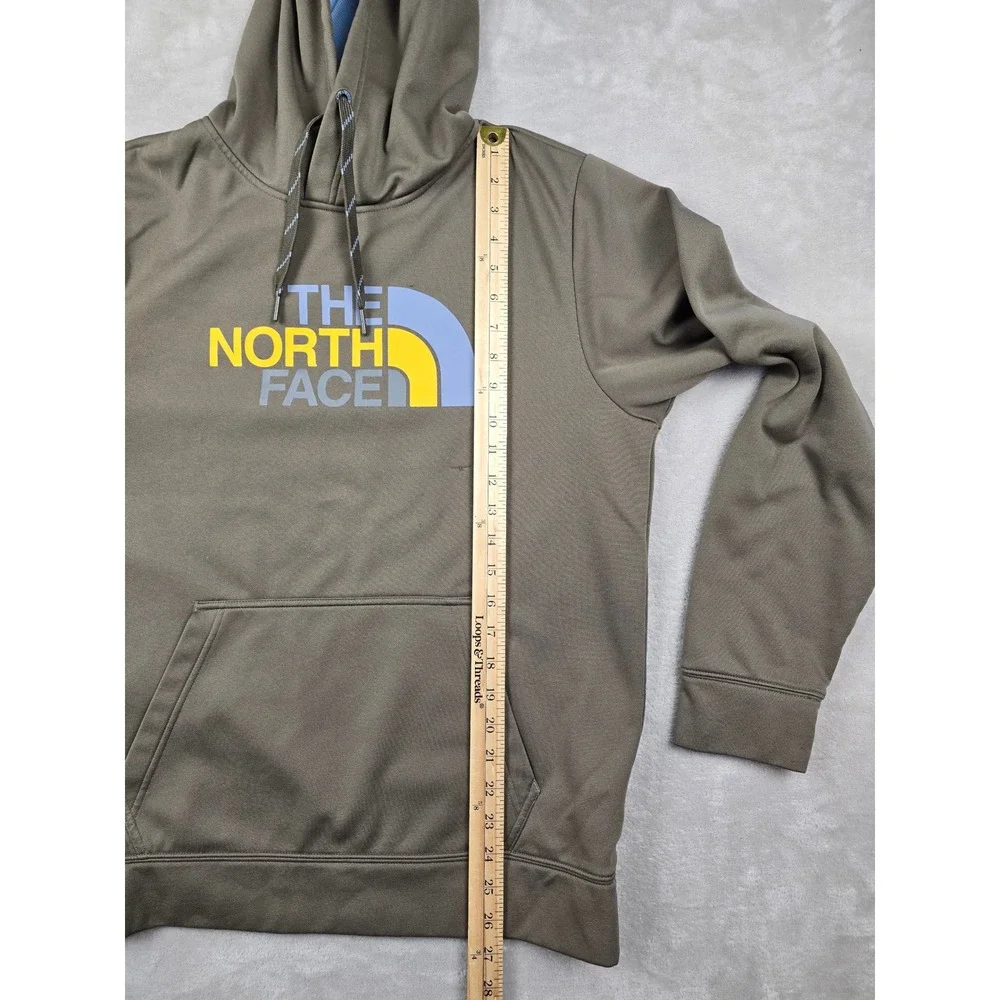 The North Face Hoodie Mens Medium Graphic Logo Fleece Pullover Sweatshirt‎